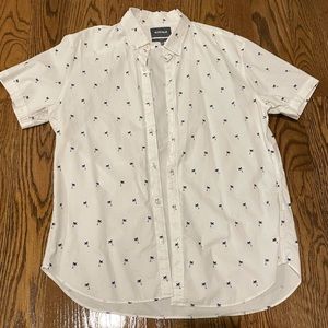 Button Up Bonobos Shirt - Palm Trees